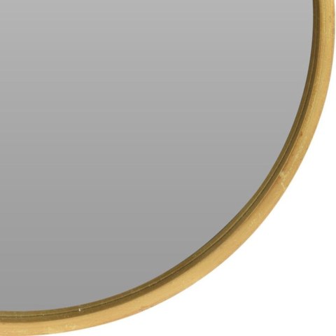 Lustro w złotej drewnianej ramie okrągłe ścienne złote łazienkowe do salonu 50 cm Lustro w złotej drewnianej ramie okrągłe ścienne złote łazienkowe do salonu 50 cm