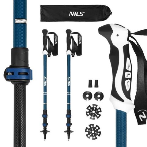 TK8601 BLUE KIJE TREKKINGOWE ALUMINIOWE NILS TK8601 BLUE KIJE TREKKINGOWE ALUMINIOWE NILS