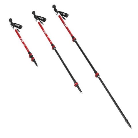 TK8601 RED KIJE TREKKINGOWE ALUMINIOWE NILS TK8601 RED KIJE TREKKINGOWE ALUMINIOWE NILS