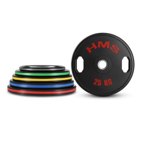 TOG ZESTAW TALERZY OLIMPIJSKICH OGUMOWANYCH 2 x 5 - 25 KG (150 KG) HMS TOG ZESTAW TALERZY OLIMPIJSKICH OGUMOWANYCH 2 x 5 - 25 KG (150 KG) HMS