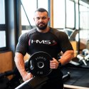 TOG05 talerze olimpijskie gumowane 2 x 5 kg HMS czarno-szare siłownia