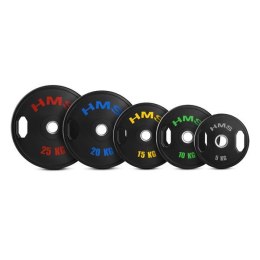 TOG10 talerze olimpijskie gumowane 2 x 10 kg HMS czarno-zielone siłownia