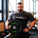 TOG10 talerze olimpijskie gumowane 2 x 10 kg HMS czarno-zielone siłownia