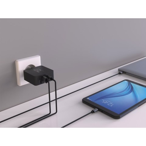 Green Cell - Ładowarka USB-C 45W PD z przewodem USB-C i dodatkowym portem USB Green Cell - Ładowarka USB-C 45W PD z przewodem USB-C i dodatkowym portem USB