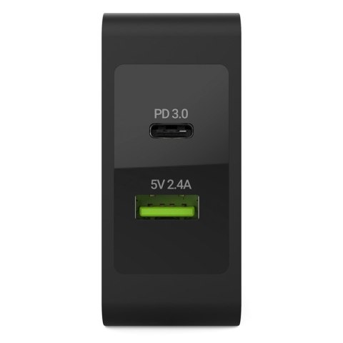 Green Cell - Ładowarka USB-C 45W PD z przewodem USB-C i dodatkowym portem USB Green Cell - Ładowarka USB-C 45W PD z przewodem USB-C i dodatkowym portem USB