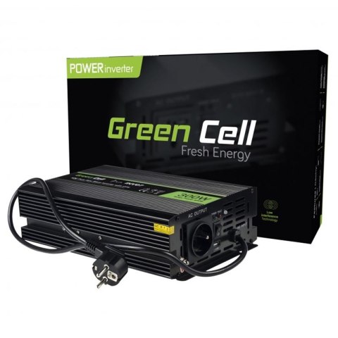 Green Cell - Przetwornica napięcia Inwerter tryb UPS 12V na 230V Czysta sinusoida 300W/600W do Pompy centralnego ogrzewania Green Cell - Przetwornica napięcia Inwerter tryb UPS 12V na 230V Czysta sinusoida 300W/600W do Pompy centralnego ogrzewania