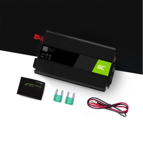 Green Cell - Przetwornica napięcia Inwerter tryb UPS 12V na 230V Czysta sinusoida 300W/600W do Pompy centralnego ogrzewania Green Cell - Przetwornica napięcia Inwerter tryb UPS 12V na 230V Czysta sinusoida 300W/600W do Pompy centralnego ogrzewania