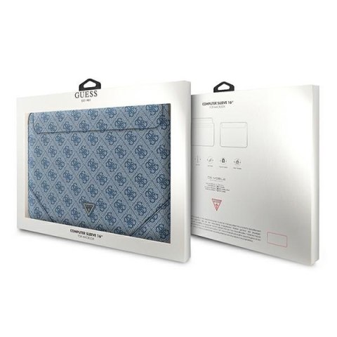 Guess 4G Uptown Triangle Logo Sleeve - Etui na notebooka 16" (niebieski) Guess 4G Uptown Triangle Logo Sleeve - Etui na notebooka 16" (niebieski)