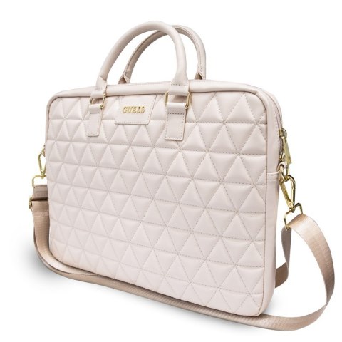 Guess Quilted Computer Bag - Torba na notebooka 15" (różowy) Guess Quilted Computer Bag - Torba na notebooka 15" (różowy)
