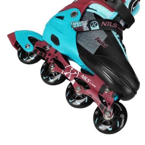 ŁYŻWOROLKI TWIST NIEBIESKIE rozm. L (39-42) NILS EXTREME – Komfort i styl ŁYŻWOROLKI TWIST NIEBIESKIE rozm. L (39-42) NILS EXTREME – Komfort i styl