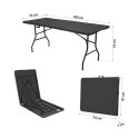 Stół Turystyczny NC1618 180 cm Antracyt NILS CAMP - Mobilny i Elegancki