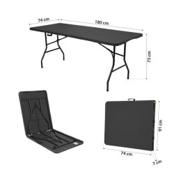 Stół Turystyczny NC1618 180 cm Antracyt NILS CAMP - Mobilny i Elegancki
