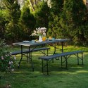 Stół Turystyczny NC1618 180 cm Antracyt NILS CAMP - Mobilny i Elegancki