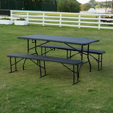 Stół Turystyczny NC1618 180 cm Antracyt NILS CAMP - Mobilny i Elegancki Stół Turystyczny NC1618 180 cm Antracyt NILS CAMP - Mobilny i Elegancki