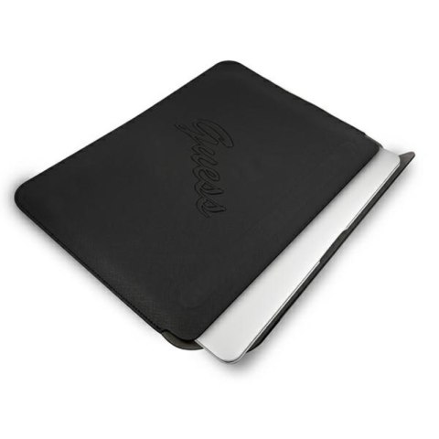 Guess Saffiano Script Computer Sleeve - Etui na notebooka 13" (czarny) Guess Saffiano Script Computer Sleeve - Etui na notebooka 13" (czarny)