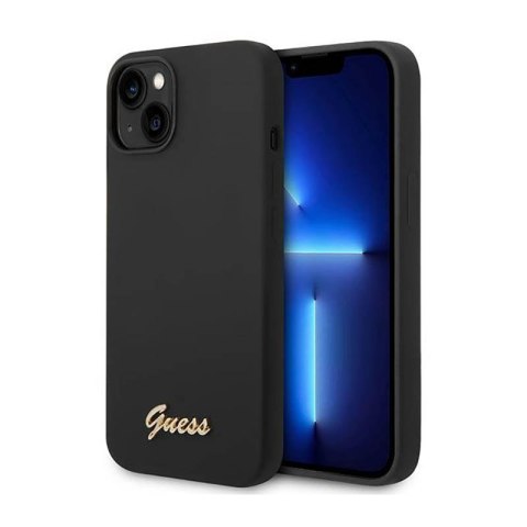 Guess Silicone Vintage - Etui iPhone 14 Plus (czarny) Guess Silicone Vintage - Etui iPhone 14 Plus (czarny)