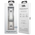 Karl Lagerfeld Silicone Karl & Choupette Heads - Pasek do Apple Watch 42/44/45/49 mm (biały)