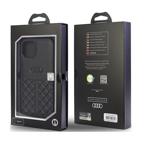 Audi Genuine Leather - Etui iPhone 14 (Czarny) Audi Genuine Leather - Etui iPhone 14 (Czarny)