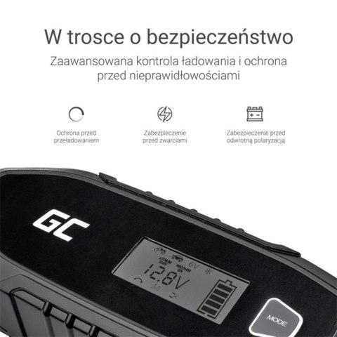 Green Cell - Ładowarka, prostownik do Akumulatorów 6V / 12V (4A) z funkcją inteligentnej diagnostyki Green Cell - Ładowarka, prostownik do Akumulatorów 6V / 12V (4A) z funkcją inteligentnej diagnostyki