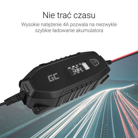 Green Cell - Ładowarka, prostownik do Akumulatorów 6V / 12V (4A) z funkcją inteligentnej diagnostyki Green Cell - Ładowarka, prostownik do Akumulatorów 6V / 12V (4A) z funkcją inteligentnej diagnostyki