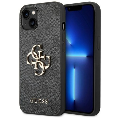 Guess 4G Big Metal Logo - Etui iPhone 14 (szary) Guess 4G Big Metal Logo - Etui iPhone 14 (szary)
