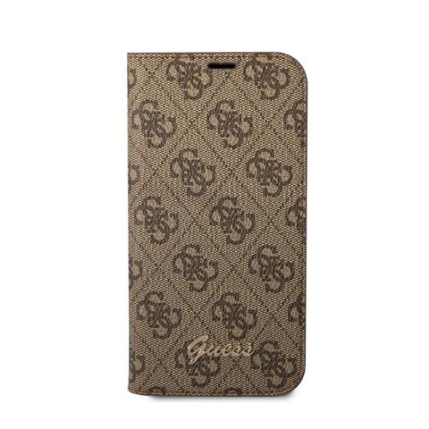 Guess 4G Metal Camera Outline Booktype Case - Etui iPhone 14 Pro Max (brązowy) Guess 4G Metal Camera Outline Booktype Case - Etui iPhone 14 Pro Max (brązowy)