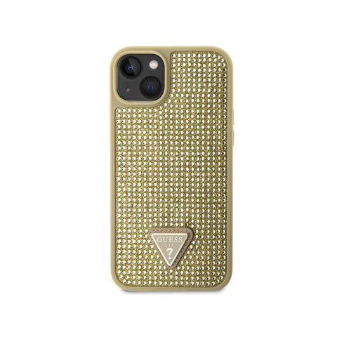 Guess Rhinestone Triangle - Etui iPhone 14 (złoty) Guess Rhinestone Triangle - Etui iPhone 14 (złoty)