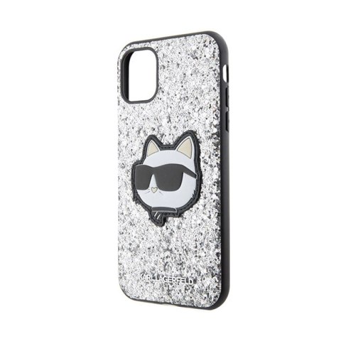 Karl Lagerfeld NFT Glitter Choupette Patch - Etui iPhone 11 (Srebrny) Karl Lagerfeld NFT Glitter Choupette Patch - Etui iPhone 11 (Srebrny)