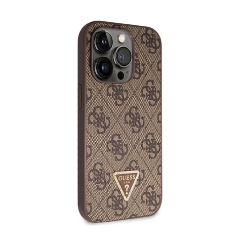 Guess Crossbody 4G Metal Logo - Etui iPhone 14 Pro Max (brązowy) Guess Crossbody 4G Metal Logo - Etui iPhone 14 Pro Max (brązowy)