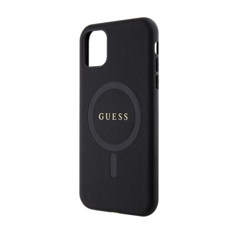 Guess Saffiano MagSafe - Etui iPhone 11 (czarny) Guess Saffiano MagSafe - Etui iPhone 11 (czarny)