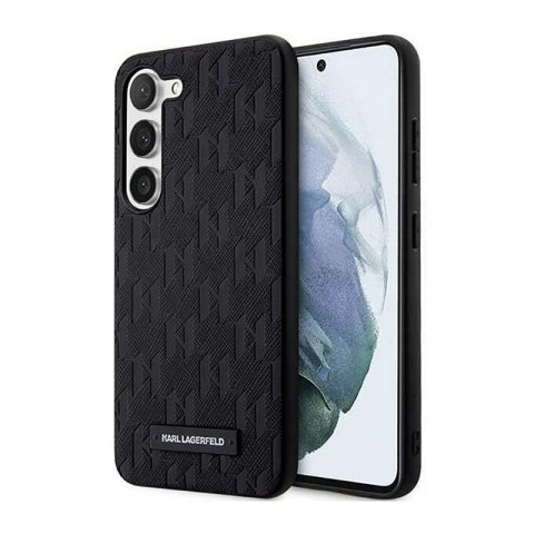 Karl Lagerfeld Saffiano Monogram Metal Logo - Etui Samsung Galaxy S23 (czarny) Karl Lagerfeld Saffiano Monogram Metal Logo - Etui Samsung Galaxy S23 (czarny)