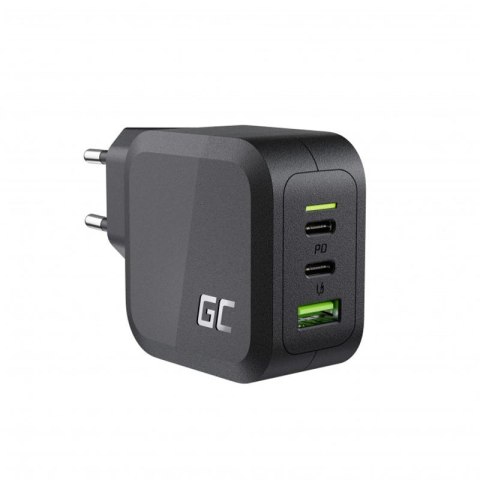 Green Cell - Ładowarka sieciowa Green Cell GC PowerGaN 65W (2x USB-C Power Delivery, 1x USB-A kompatybilne z Quick Charge 3.0) Green Cell - Ładowarka sieciowa Green Cell GC PowerGaN 65W (2x USB-C Power Delivery, 1x USB-A kompatybilne z Quick Charge 3.0)