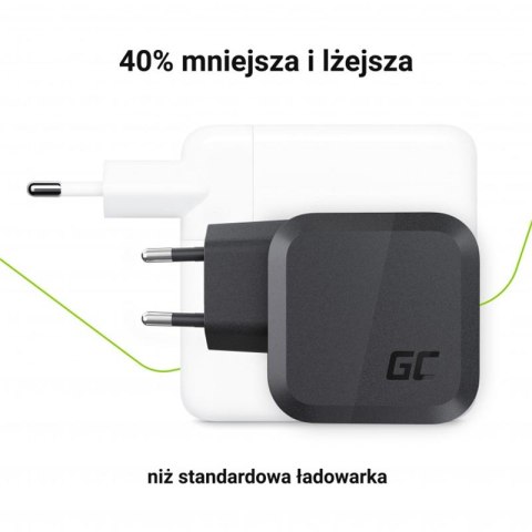 Green Cell - Ładowarka sieciowa Green Cell GC PowerGaN 65W (2x USB-C Power Delivery, 1x USB-A kompatybilne z Quick Charge 3.0) Green Cell - Ładowarka sieciowa Green Cell GC PowerGaN 65W (2x USB-C Power Delivery, 1x USB-A kompatybilne z Quick Charge 3.0)