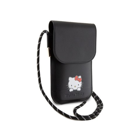 Hello Kitty Leather Daydreaming Cord - Torebka crossbody na telefon (czarny) Hello Kitty Leather Daydreaming Cord - Torebka crossbody na telefon (czarny)