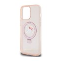 Hello Kitty Ring Stand Glitter Electrop Logo MagSafe - Etui iPhone 15 Pro Max (różowy)