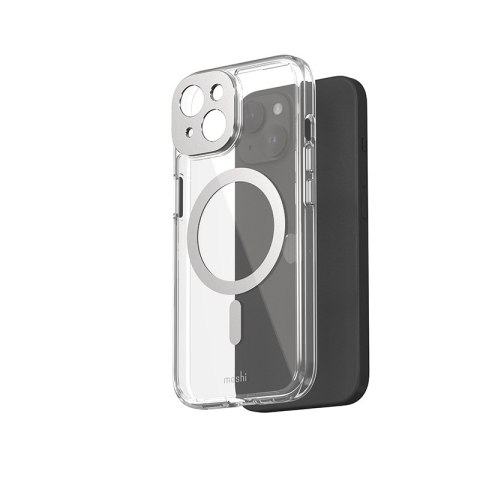 Moshi iGlaze MagSafe - Etui iPhone 15 (Luna Silver) Moshi iGlaze MagSafe - Etui iPhone 15 (Luna Silver)