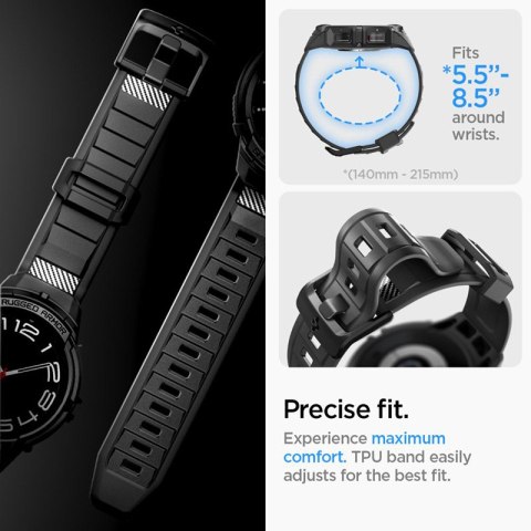 Spigen Rugged Armor Pro - Pasek + etui do Samsung Galaxy Watch 6 Classic 47 mm (Czarny) Spigen Rugged Armor Pro - Pasek + etui do Samsung Galaxy Watch 6 Classic 47 mm (Czarny)