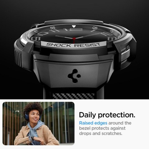 Spigen Rugged Armor Pro - Pasek + etui do Samsung Galaxy Watch 6 Classic 47 mm (Czarny) Spigen Rugged Armor Pro - Pasek + etui do Samsung Galaxy Watch 6 Classic 47 mm (Czarny)