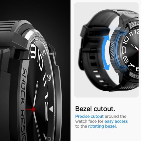 Spigen Rugged Armor Pro - Pasek + etui do Samsung Galaxy Watch 6 Classic 47 mm (Czarny) Spigen Rugged Armor Pro - Pasek + etui do Samsung Galaxy Watch 6 Classic 47 mm (Czarny)