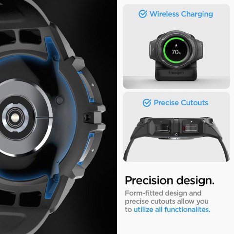 Spigen Rugged Armor Pro - Pasek + etui do Samsung Galaxy Watch 6 Classic 47 mm (Czarny) Spigen Rugged Armor Pro - Pasek + etui do Samsung Galaxy Watch 6 Classic 47 mm (Czarny)