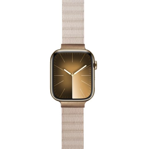 Crong Eclipse - Skórzany pasek magnetyczny Apple Watch 38/40/41/42mm (beżowy) Crong Eclipse - Skórzany pasek magnetyczny Apple Watch 38/40/41/42mm (beżowy)