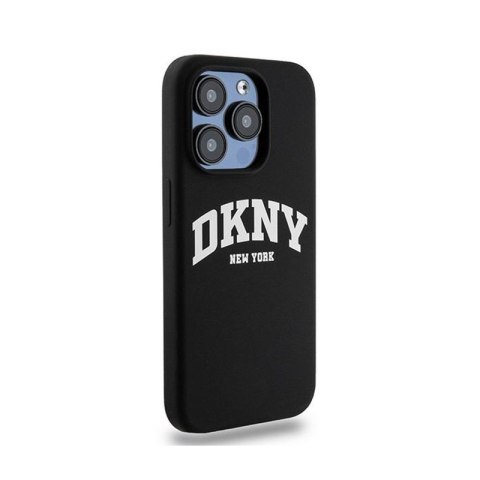 DKNY Liquid Silicone White Printed Logo MagSafe - Etui iPhone 14 Pro (czarny) DKNY Liquid Silicone White Printed Logo MagSafe - Etui iPhone 14 Pro (czarny)