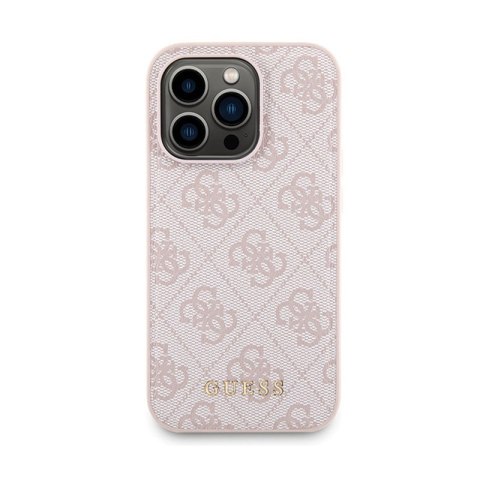 Guess Bundle Pack MagSafe 4G Metal Gold Logo - Zestaw etui + Power Bank 5000mAh MagSafe iPhone 14 Pro (różowy) Guess Bundle Pack MagSafe 4G Metal Gold Logo - Zestaw etui + Power Bank 5000mAh MagSafe iPhone 14 Pro (różowy)
