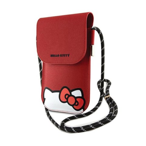 Hello Kitty Leather Hiding Kitty Cord - Torebka crossbody na telefon (czerwony) Hello Kitty Leather Hiding Kitty Cord - Torebka crossbody na telefon (czerwony)