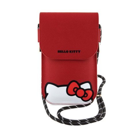 Hello Kitty Leather Hiding Kitty Cord - Torebka crossbody na telefon (czerwony) Hello Kitty Leather Hiding Kitty Cord - Torebka crossbody na telefon (czerwony)