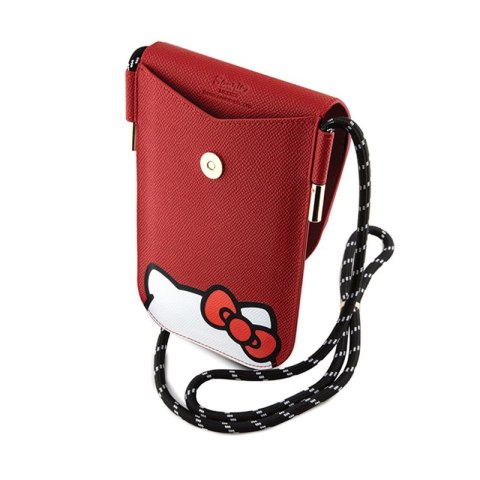 Hello Kitty Leather Hiding Kitty Cord - Torebka crossbody na telefon (czerwony) Hello Kitty Leather Hiding Kitty Cord - Torebka crossbody na telefon (czerwony)