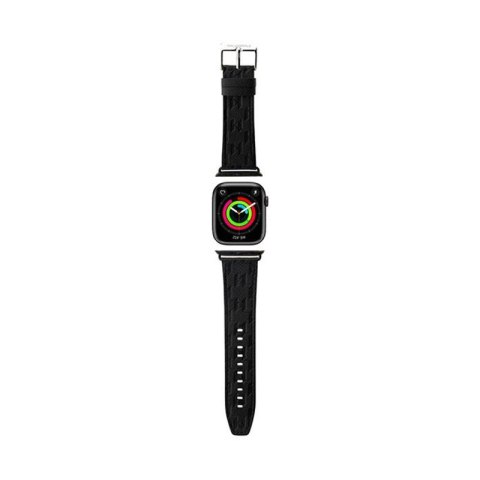Karl Lagerfeld Saffiano Monogram - Pasek do Apple Watch 38/40/41 mm (czarny) Karl Lagerfeld Saffiano Monogram - Pasek do Apple Watch 38/40/41 mm (czarny)