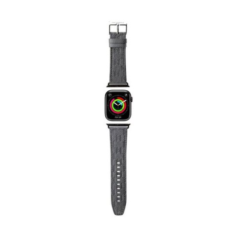 Karl Lagerfeld Saffiano Monogram - Pasek do Apple Watch 38/40/41 mm (srebrny) Karl Lagerfeld Saffiano Monogram - Pasek do Apple Watch 38/40/41 mm (srebrny)