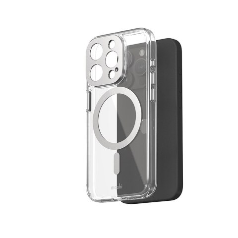 Moshi iGlaze MagSafe - Etui iPhone 15 Pro (Luna Silver) Moshi iGlaze MagSafe - Etui iPhone 15 Pro (Luna Silver)