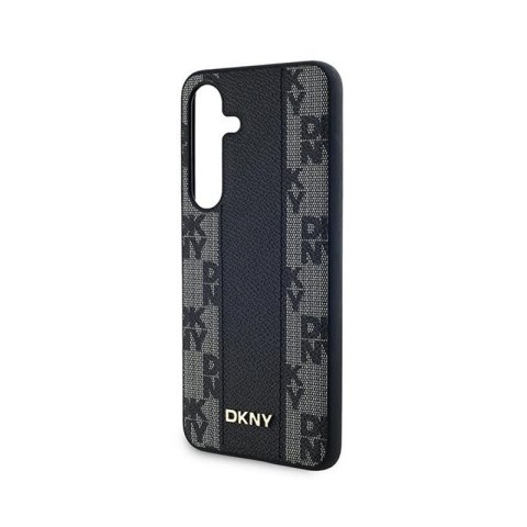 DKNY Leather Checkered Mono Pattern MagSafe - Etui Samsung Galaxy S24 (czarny) DKNY Leather Checkered Mono Pattern MagSafe - Etui Samsung Galaxy S24 (czarny)